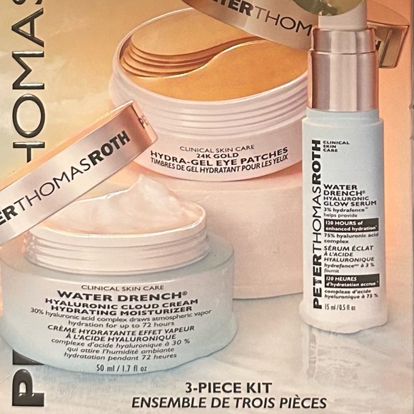 Peter Thomas Roth Ready, Set, Radiance! 3 pc Kit GOLD PATCHES, Cloud Cream/Serum - Picture 2 of 7